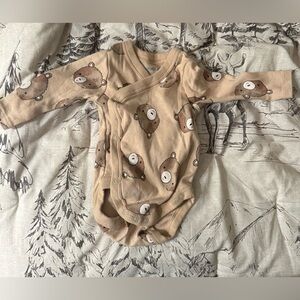 Bear Print Baby Bodysuit